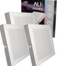 Kit 3 Plafons Led Sobrepor Quadrado 18W 6500K (Branco Frio) 1260L Bivolt Termo EcoPanel ALI-1PF004 ALI