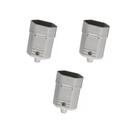 Kit 3 Plug 2P 10A 250V Femea Cinza Margirius