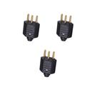 Kit 3 Plug 2P+T 10A 250V PB Preto Margirius