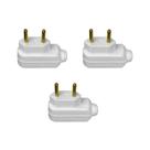 Kit 3 Plugues Macho Pial Legrand 90º 2P 10A 250V Branco 615900