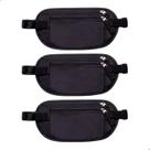 Kit 3 Pochete Doleira Antifurto Bolsa Cintura Esporte Corrida Academia Viagem Celular Documentos