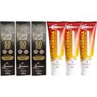 Kit 3 Pomada Massageadora 50 Ervas 150g + 3 Pomada Milagrosa 150g