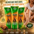 Kit 3 Pomada Massageadora Canela Mentol Cânfora Rhenuks Cosméticos
