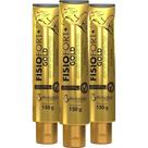 Kit 3 Pomada Massageadora Fisiofort Gold Copaiba Mastruz 150