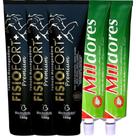 Kit 3 Pomada Massageadora Fisiofort Premium 150g + 2 Creme Para Massagem Mil Dores 100g