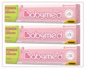Kit 3 Pomadas De Assadura Babymed Rosa 45 Gramas Cimed