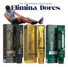 Kit 3 Pomadas Fisiofort Gold Premium Verde Original 450g