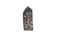Kit 3 Ponta Shungite com Pirita Lapidado Natural 30 a 45 mm