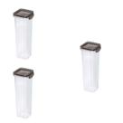 Kit 3 Porta Condimentos Quadrado Trava Mais 1,6 L Cristal Kit 3 Porta Condimentos Quadrado Trava Mais 1,6 L Cristal