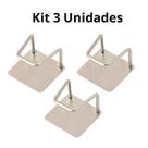 Kit 3 Porta Esponja Adesivo de Aço Inox para Pia