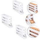 Kit 3 Porta Ovos Organizador De Geladeira 4 Andares Branco