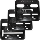 Kit 3 porta placa suporte protetor moldura moto modelo padrão modelo Mercosul 200x170 20x17