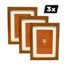 Kit 3 Porta Retrato Parga 10x15 Moldura Foto Paspatur Quadro
