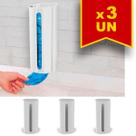 Kit 3 Porta Sacola Puxa Saco de Parede Dispenser Organizador Kit 3 Porta Sacola Puxa Saco de Parede Dispenser Organizador