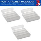 Kit 3 Porta Talheres Organizador De Gaveta Modular Com 5 pçs Kit 3 Porta Talheres Organizador De Gaveta Modular Com 5 pçs