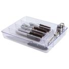 Kit 3 Portas Talheres Organizadores 5 Divisorias Transparente