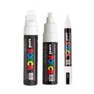 Kit 3 Poscas Pc-5m, 8k e 17k Cor: Branca Uni-ball