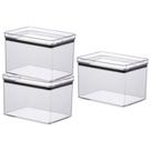 Kit 3 Pote Hermético Lumini Multiuso Porta Mantimentos Empilhavel De Acrílico 1800ml