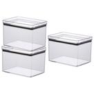 Kit 3 Pote Hermético Lumini Multiuso Porta Mantimentos Empilhavel De Acrílico 1800ml