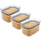 Kit 3 Pote Hermético Organizador Alimentos Retangular Ou 650ml Kit 3 Pote Hermético Organizador Alimentos Retangular Ou 650ml