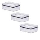 Kit 3 Pote Hermético Paramount Porta Frios Empilhavel 770ml