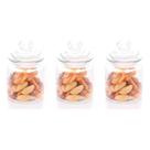 Kit 3 Pote Mantimentos Vidro Resistente Arena 750ml