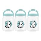 Kit 3 Pote Ração Petisco Com Tampa Rosca 1,7l Gato Cachorro - Kit 3 Pote Ração Petisco Com Tampa Rosca 1,7l Gato Cachorro -