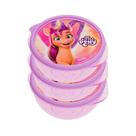 Kit 3 Potes 250ml Biovita My Little Pony