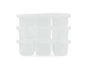 Kit 3 Potes Conservador de Alimentos C/ 3 Divisórias Nitron 1,1L e Tampa P/ Petiscos Plástico Livre de BPA