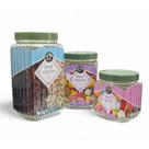 Kit 3 Potes Fileto Porta Mantimentos Doces P M G Premium