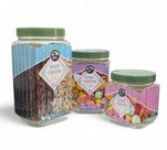 Kit 3 Potes Fileto Porta Mantimentos Doces P M G Premium