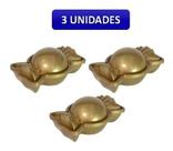 Kit 3 Potes Formato Bombom Para Guardar Frutas Alimentos