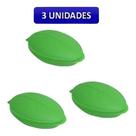 Kit 3 Potes Formato Folha Para Guardar Frutas Alimentos Kit 3 Potes Formato Folha Para Guardar Frutas Alimentos