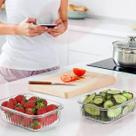 Kit 3 Potes Hermético Desenhado 1520ml Geladeira Lancheira
