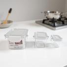Kit 3 Potes Hermeticos de Plastico com Vedação Antivasamento Marmita Porta Temperos Quadrado ou Retangular Kit 3 Potes Hermeticos de Plastico com Vedação Antivasamento Marmita Porta Temperos Quadrado ou Retangular