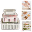 Kit 3 potes hermeticos organizador geladeira fresh box com cesta escorredor removivel acrilico marmita frutas legumes al Kit 3 potes hermeticos organizador geladeira fresh box com cesta escorredor removivel acrilico marmita frutas legumes al