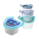 Kit 3 Potes Infantil Menino Menina Papinha Lanche Bpa Free -