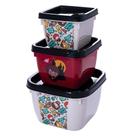 Kit 3 Potes Infantil Menino Menina Papinha Lanche Bpa Free -