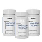 Kit 3 Potes Magnésio Treonato Suplemento Alimentar Natural Puro 180 Capsulas Original concentrado