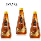 Kit 3 potes mel flores silvestres members mark pote 1,1kg pote econômico sabor natural e alta qualidade
