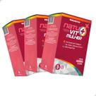 Kit 3 Potes Natuvit Vitaminas e Mineirais para Mulheres Suplemento Alimentar Natural e Puro Natunectar 180 Capsulas
