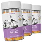 Kit 3 Potes Óleo de Alho Suplemento Alimentar Natural Vegetal Natunectar 180 Capsulas Gelatinosa