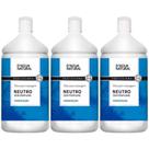 Kit 3 Potes Óleo de Massagem Corporal Dagua Natural Neutro 1L Sem Perfume Hidratação