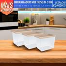 Kit 3 Potes Organizadores Multiuso Porta Mantimentos 1,3L Plástico Com Tampa Uz Kit 3 Potes Organizadores Multiuso Porta Mantimentos 1,3L Plástico Com Tampa Uz