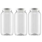 Kit 3 Potes Plástico Bandeirante Tampa Branca 2,7 Litros Kit 3 Potes Plástico Bandeirante Tampa Branca 2,7 Litros