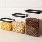 Kit 3 Potes Plástico Recipiente Transparente Conserva Vasilha Guarda Vedação Alimentos Armazenar