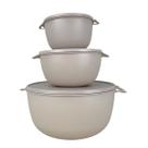 Kit 3 Potes Plastico Redondos Bowl Livre Bpa