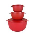 Kit 3 Potes Plastico Redondos Bowl Livre Bpa