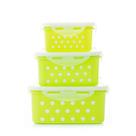 Kit 3 Potes Plásticos Com Trava - Verde - Futuro Brasil