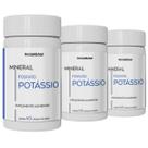 Kit 3 Potes Potássio Puro 100% Natural Suplemento Alimentar Original Natunectar Vitamina Magnésio 180 Capsulas